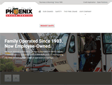 Tablet Screenshot of phoenixcrane.com
